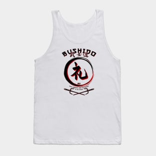 Seven Virtues of BUSHIDO - REI - Martial Arts Kung-Fu Tank Top